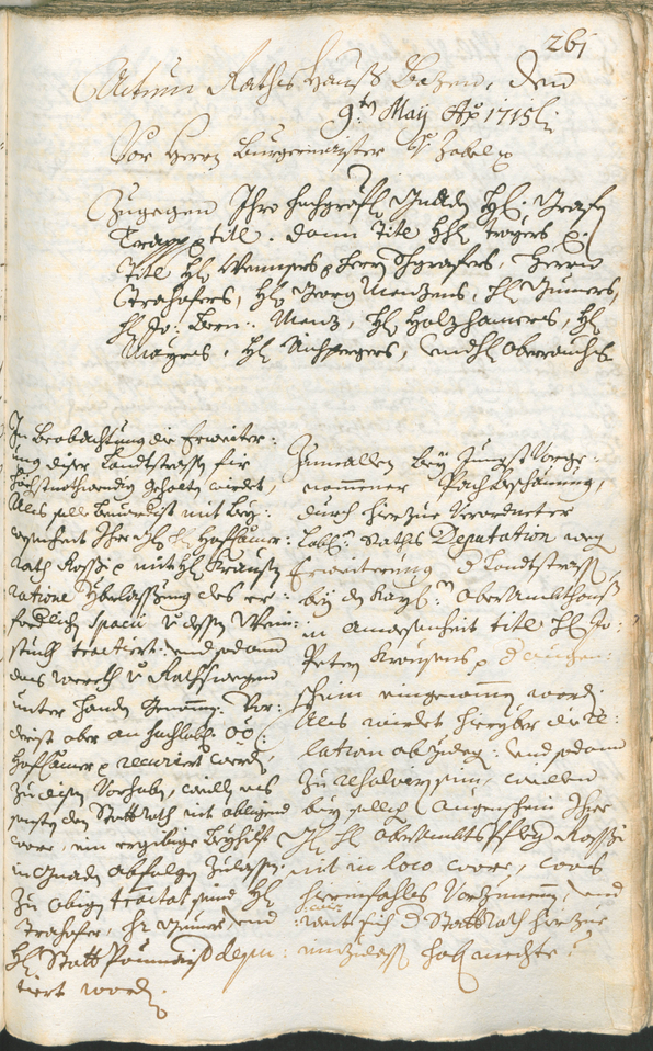 Civic Archives of Bozen-Bolzano - BOhisto Ratsprotokoll 1714/17 