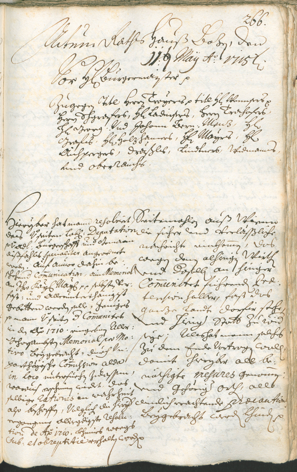 Civic Archives of Bozen-Bolzano - BOhisto Ratsprotokoll 1714/17 