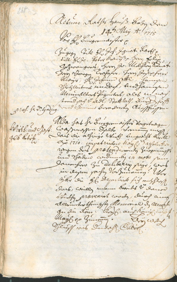 Civic Archives of Bozen-Bolzano - BOhisto Ratsprotokoll 1714/17 