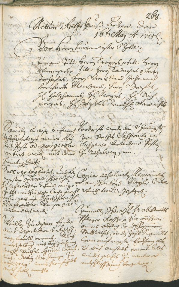 Civic Archives of Bozen-Bolzano - BOhisto Ratsprotokoll 1714/17 