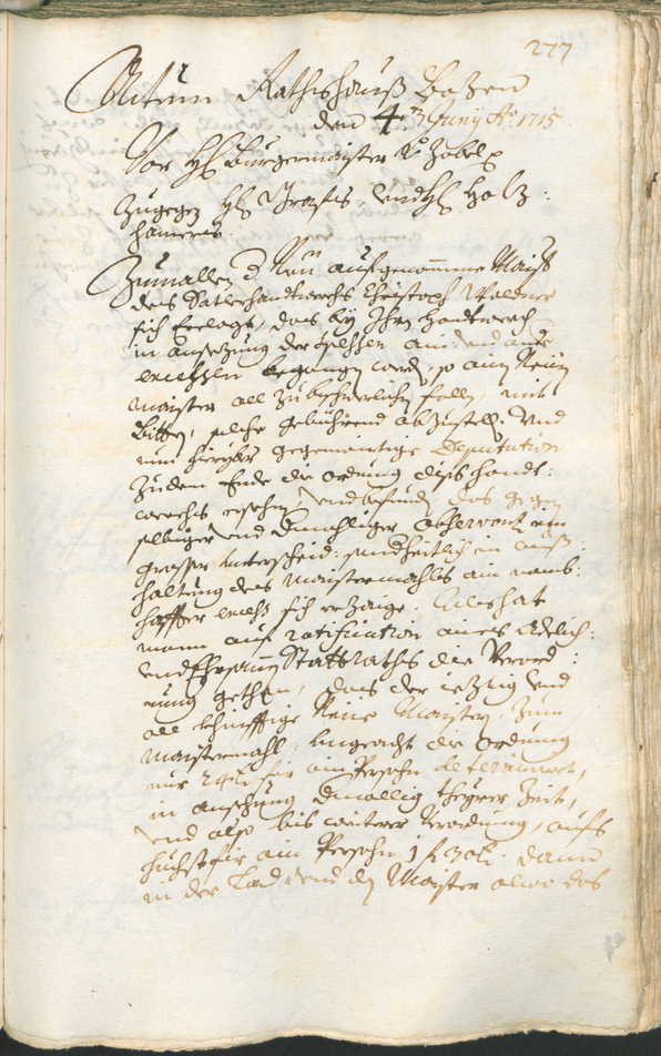 Civic Archives of Bozen-Bolzano - BOhisto Ratsprotokoll 1714/17 