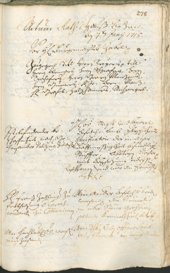 Archivio Storico della Città di Bolzano - BOhisto protocollo consiliare 1714/17 