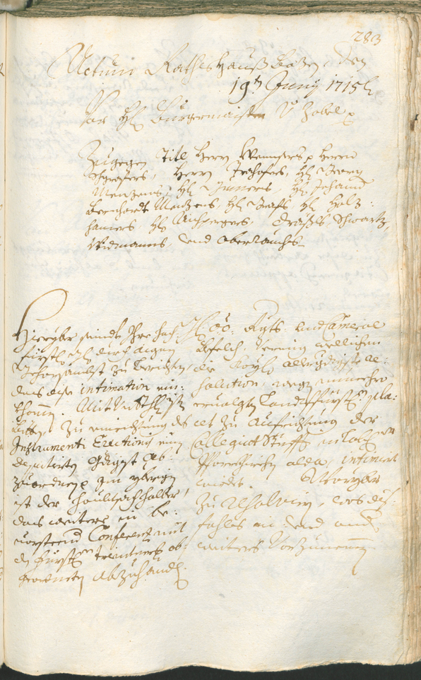 Archivio Storico della Città di Bolzano - BOhisto protocollo consiliare 1714/17 