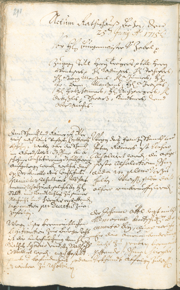 Civic Archives of Bozen-Bolzano - BOhisto Ratsprotokoll 1714/17 