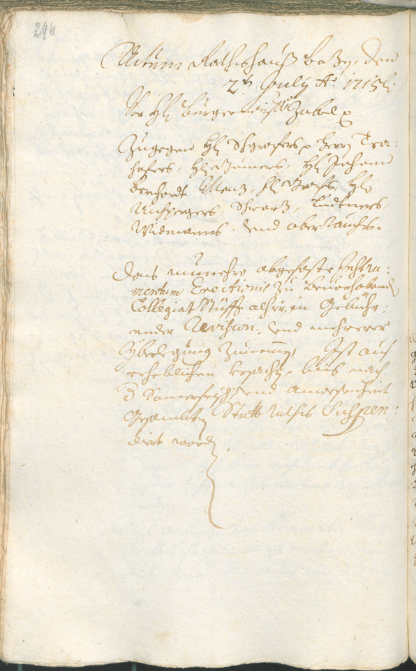 Civic Archives of Bozen-Bolzano - BOhisto Ratsprotokoll 1714/17 