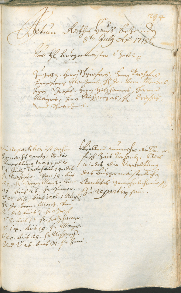 Civic Archives of Bozen-Bolzano - BOhisto Ratsprotokoll 1714/17 