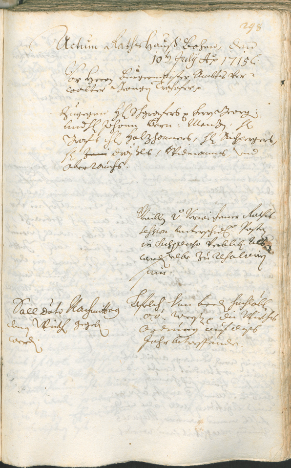 Civic Archives of Bozen-Bolzano - BOhisto Ratsprotokoll 1714/17 