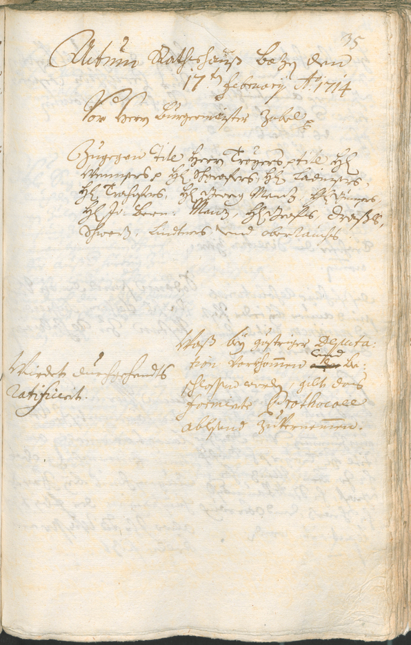 Civic Archives of Bozen-Bolzano - BOhisto Ratsprotokoll 1714/17 