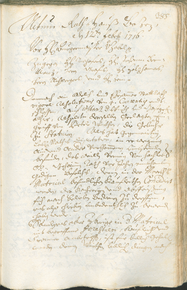 Civic Archives of Bozen-Bolzano - BOhisto Ratsprotokoll 1714/17 