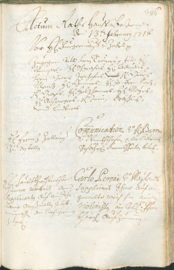 Archivio Storico della Città di Bolzano - BOhisto protocollo consiliare 1714/17 