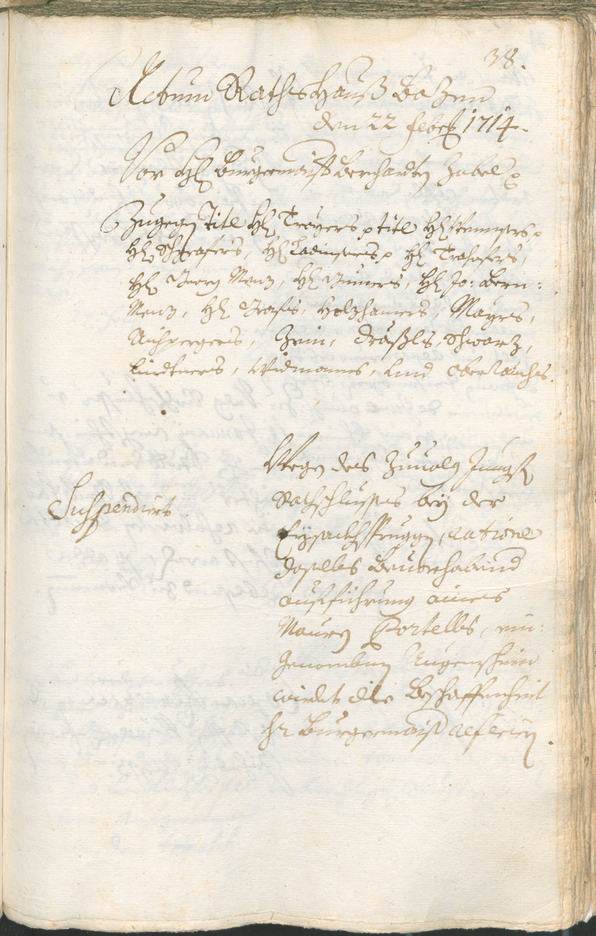 Civic Archives of Bozen-Bolzano - BOhisto Ratsprotokoll 1714/17 