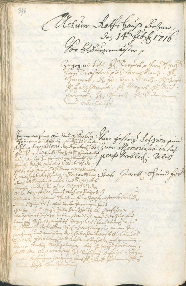 Civic Archives of Bozen-Bolzano - BOhisto Ratsprotokoll 1714/17 