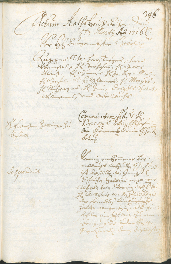 Civic Archives of Bozen-Bolzano - BOhisto Ratsprotokoll 1714/17 