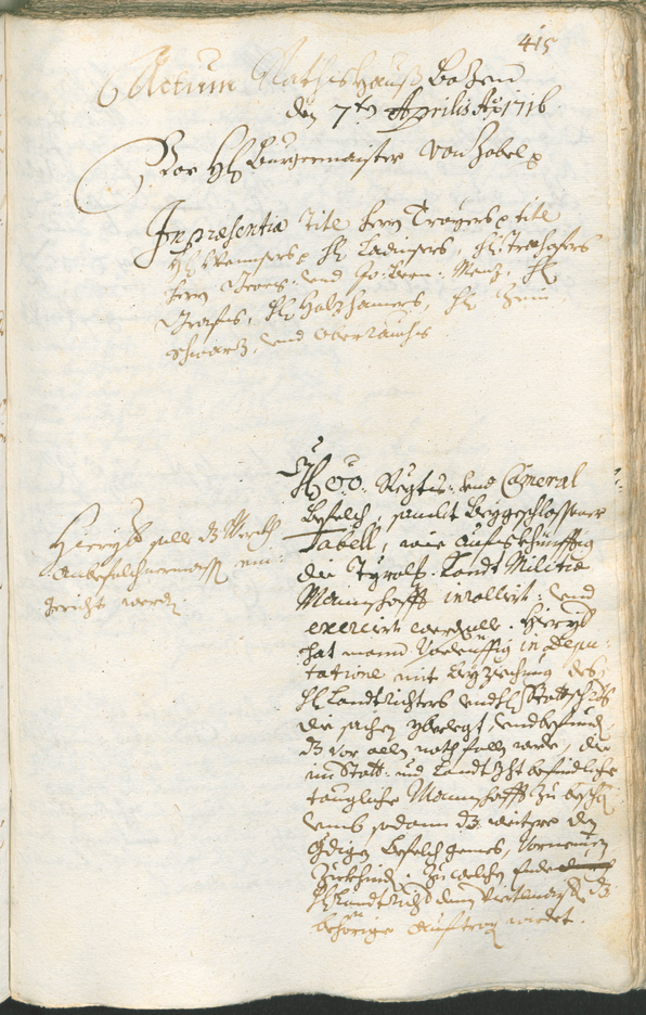 Civic Archives of Bozen-Bolzano - BOhisto Ratsprotokoll 1714/17 