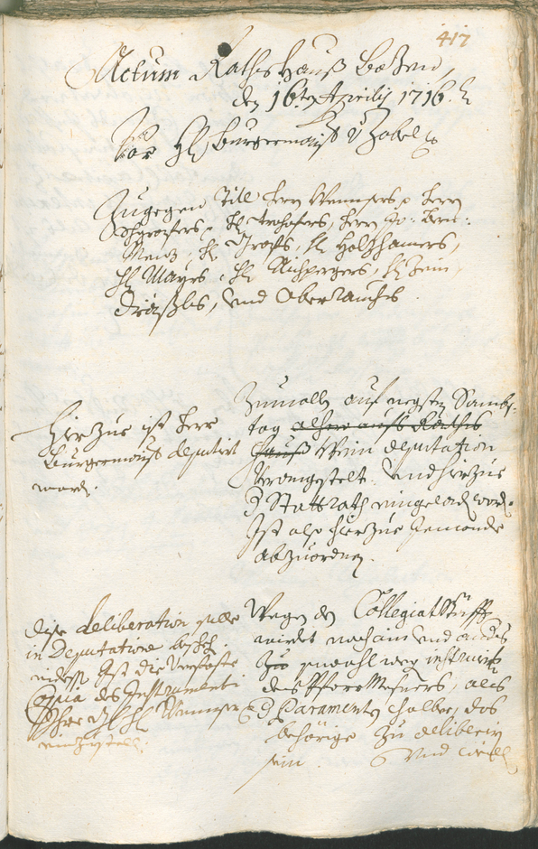 Civic Archives of Bozen-Bolzano - BOhisto Ratsprotokoll 1714/17 