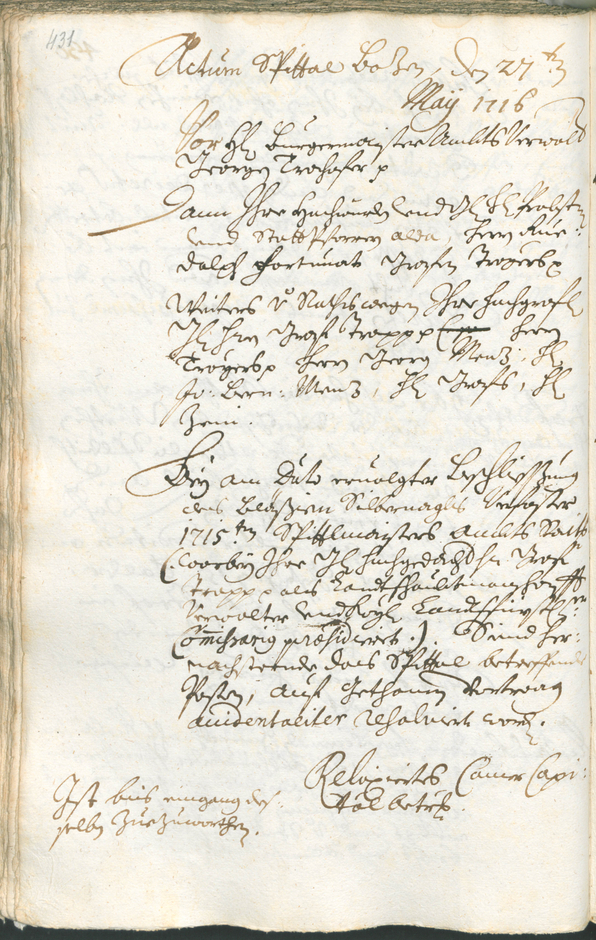 Archivio Storico della Città di Bolzano - BOhisto protocollo consiliare 1714/17 