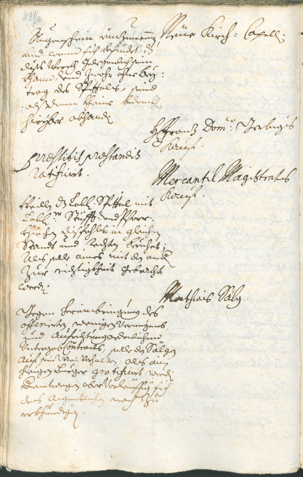 Stadtarchiv Bozen - BOhisto Ratsprotokoll 1714/17 