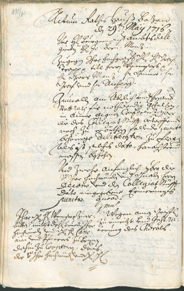 Stadtarchiv Bozen - BOhisto Ratsprotokoll 1714/17 