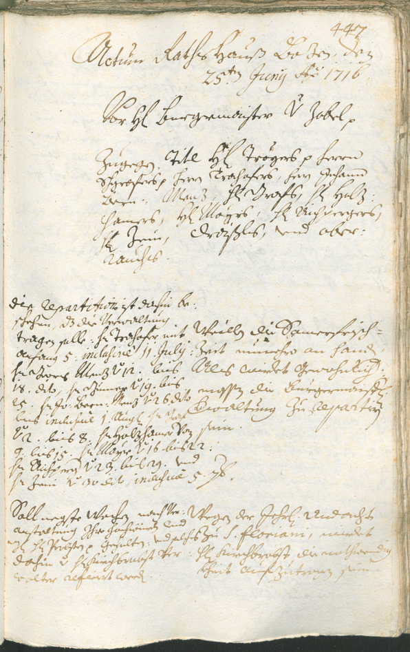 Civic Archives of Bozen-Bolzano - BOhisto Ratsprotokoll 1714/17 