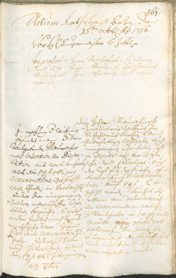 Archivio Storico della Città di Bolzano - BOhisto protocollo consiliare 1714/17 