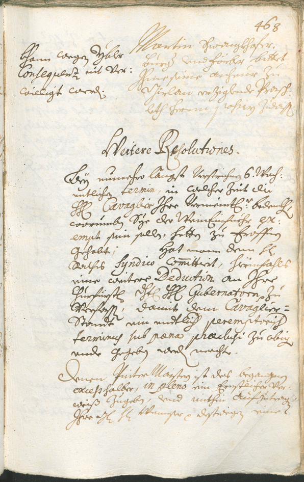 Stadtarchiv Bozen - BOhisto Ratsprotokoll 1714/17 