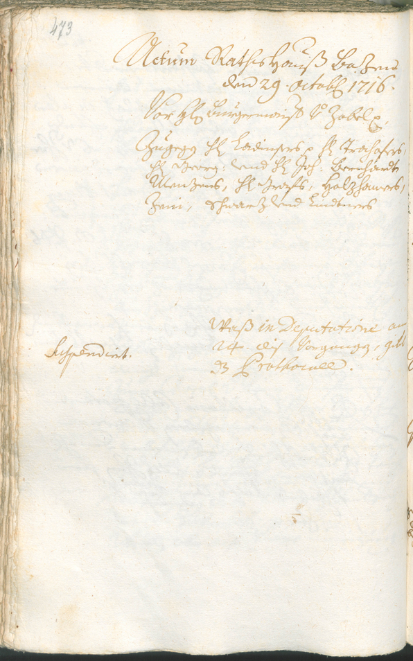 Civic Archives of Bozen-Bolzano - BOhisto Ratsprotokoll 1714/17 