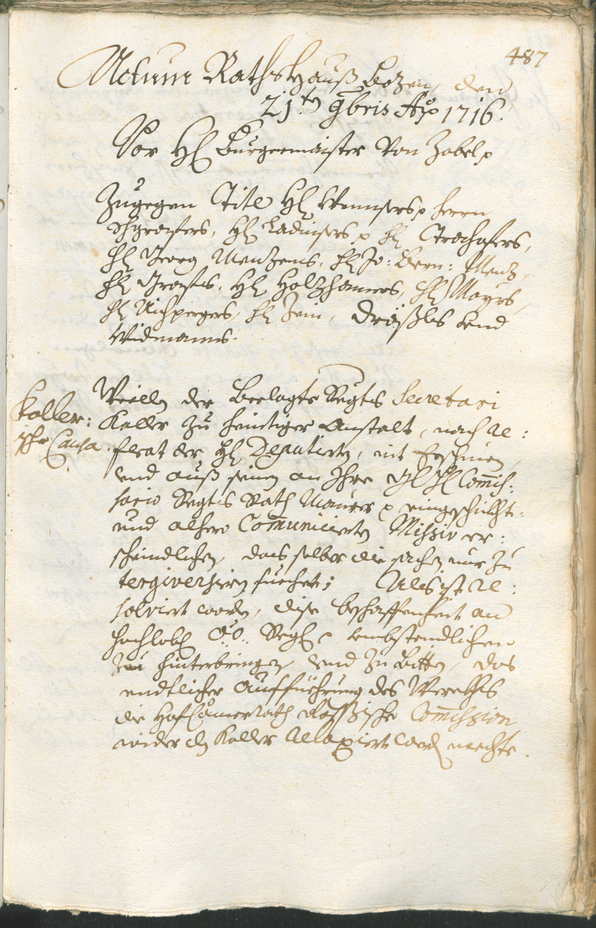 Civic Archives of Bozen-Bolzano - BOhisto Ratsprotokoll 1714/17 