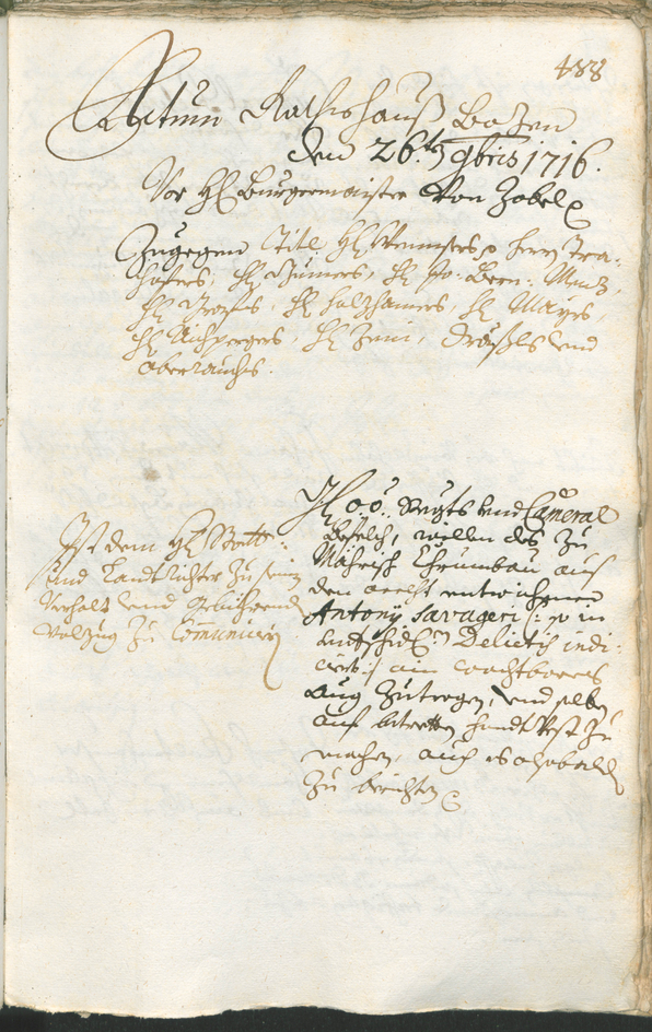 Civic Archives of Bozen-Bolzano - BOhisto Ratsprotokoll 1714/17 