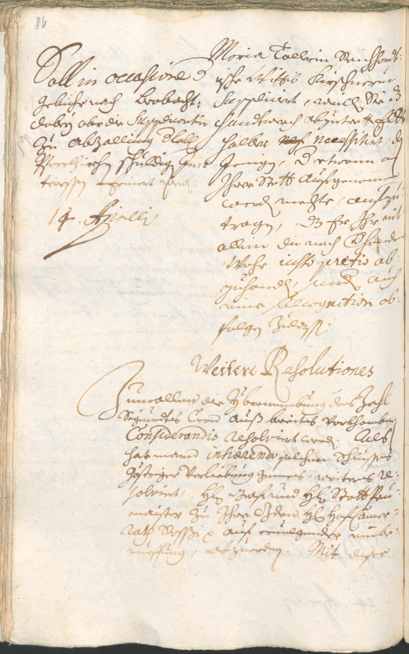 Stadtarchiv Bozen - BOhisto Ratsprotokoll 1714/17 