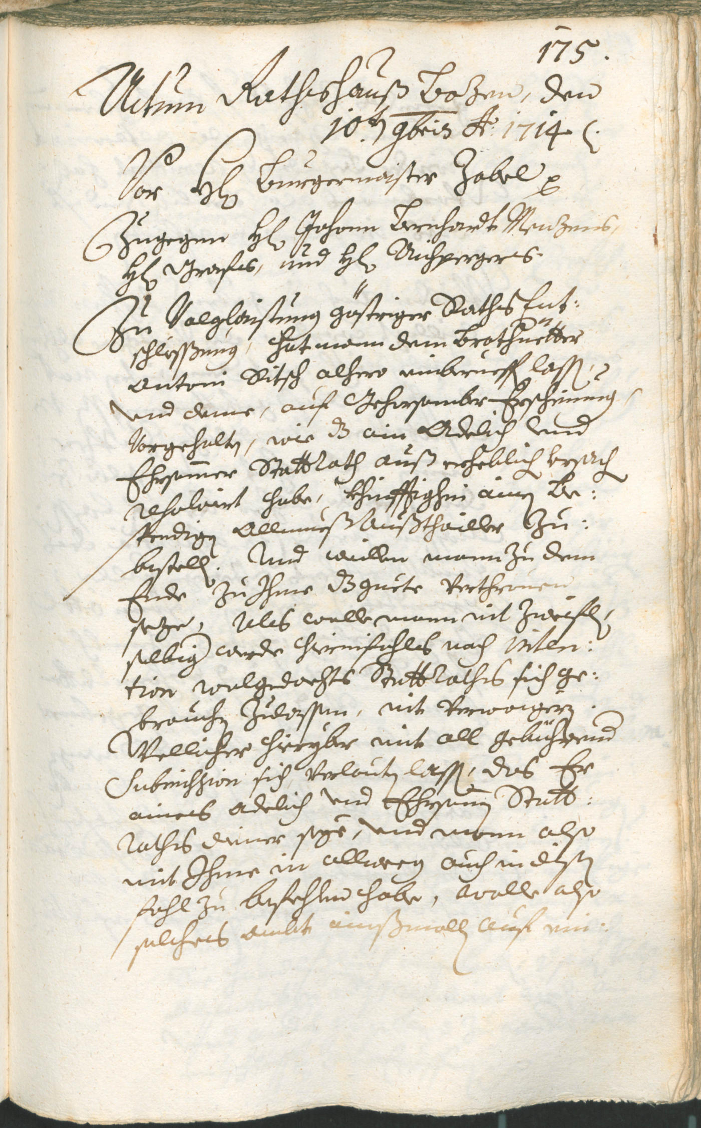 Civic Archives of Bozen-Bolzano - BOhisto Ratsprotokoll 1714/17 