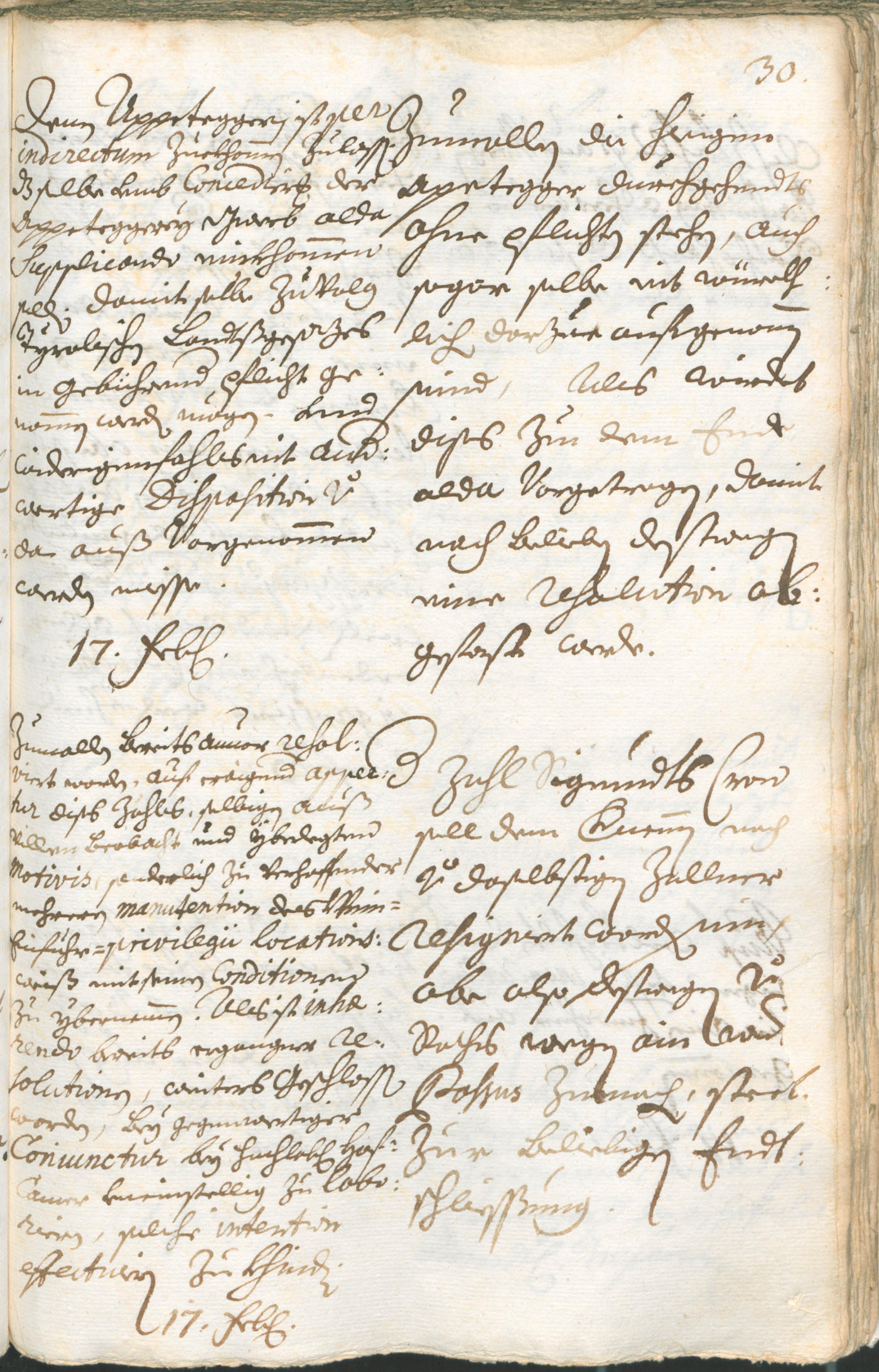 Stadtarchiv Bozen - BOhisto Ratsprotokoll 1714/17 