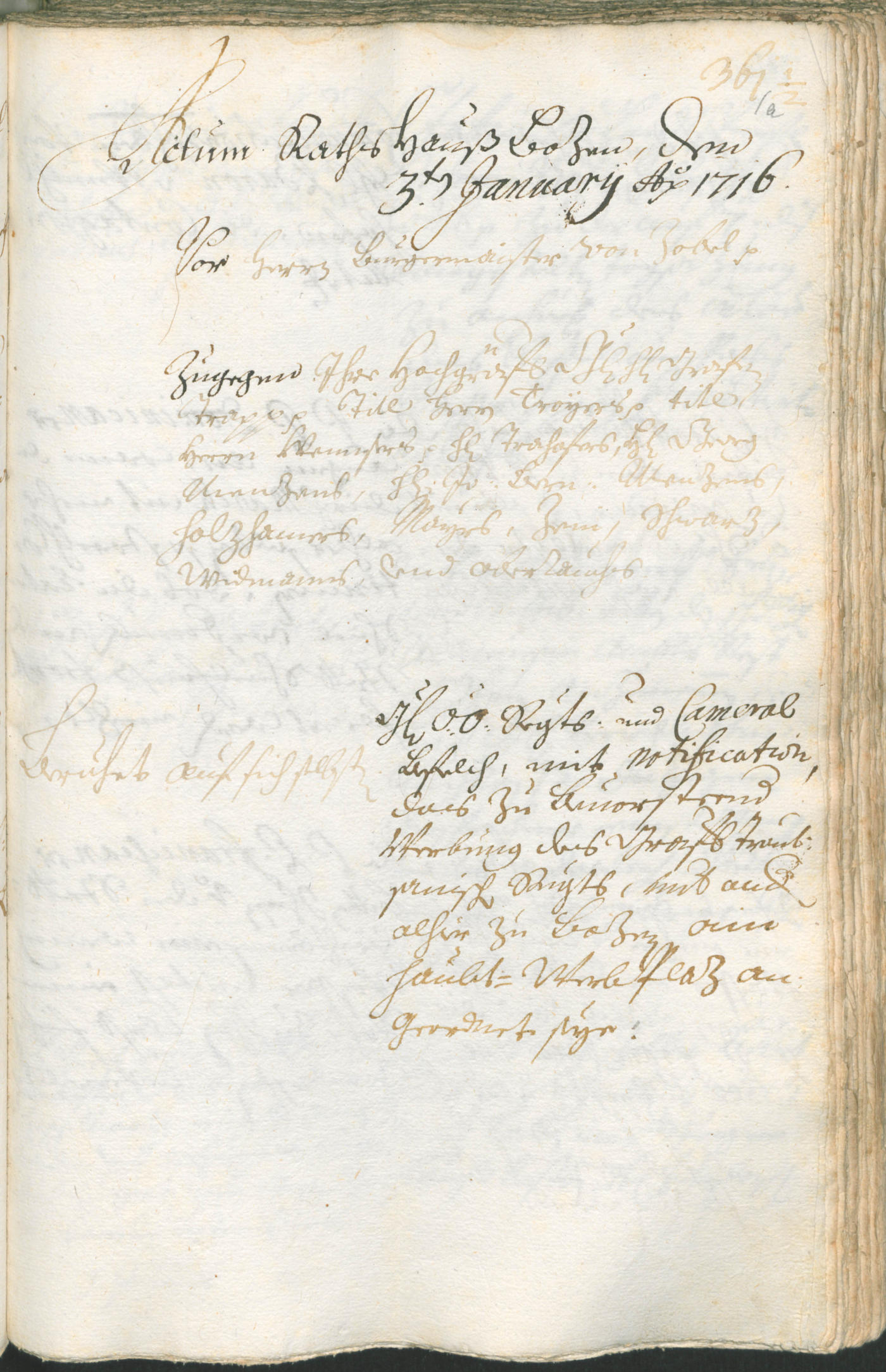 Stadtarchiv Bozen - BOhisto Ratsprotokoll 1714/17 