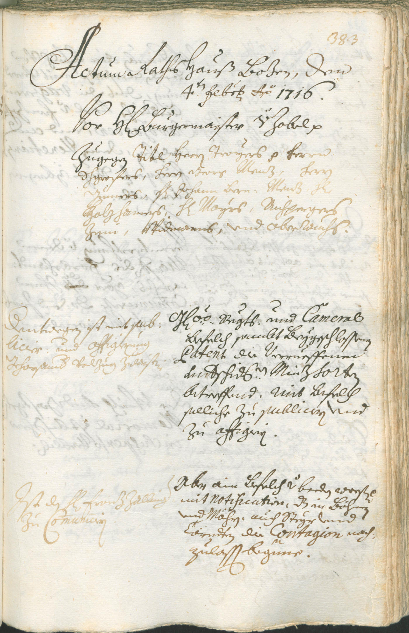 Civic Archives of Bozen-Bolzano - BOhisto Ratsprotokoll 1714/17 