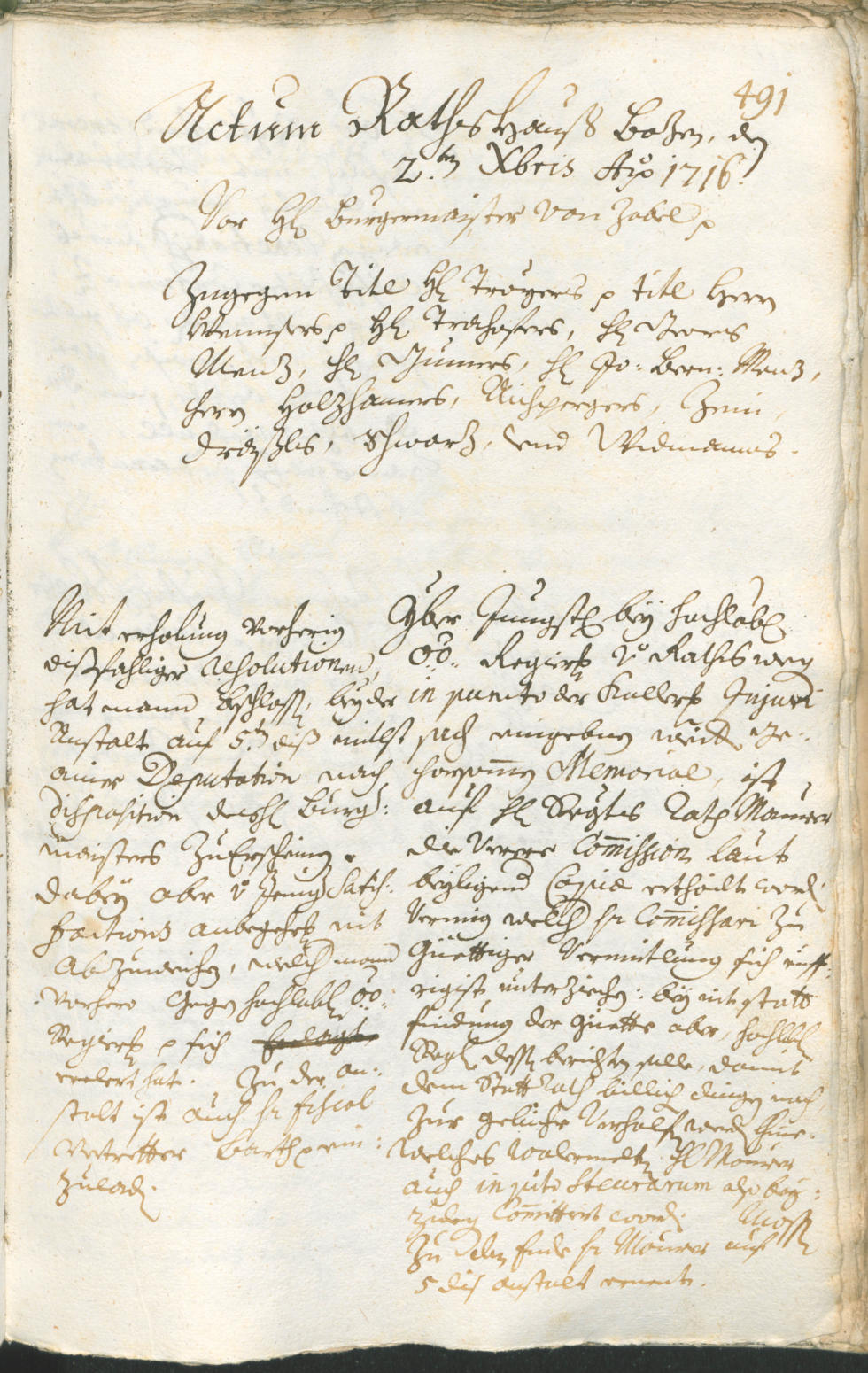 Civic Archives of Bozen-Bolzano - BOhisto Ratsprotokoll 1714/17 