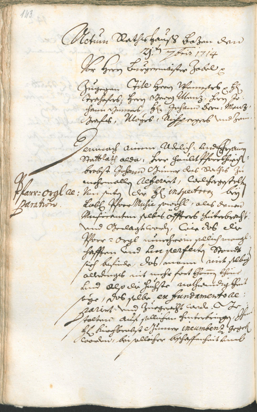 Civic Archives of Bozen-Bolzano - BOhisto Ratsprotokoll 1714/17 