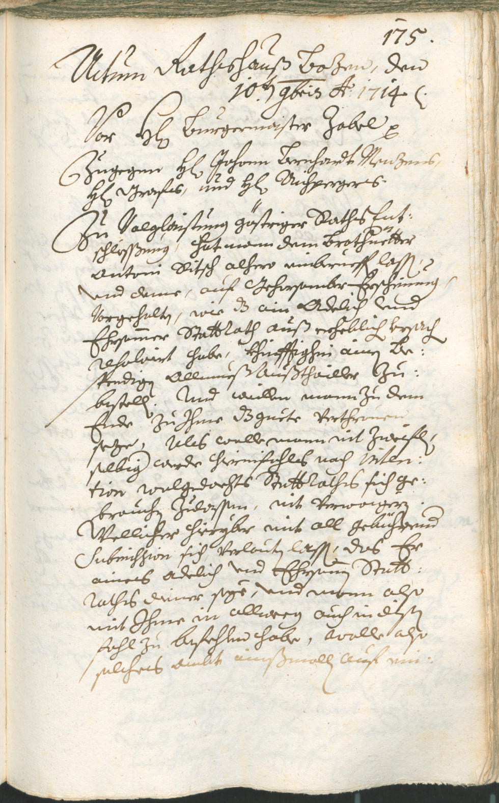 Civic Archives of Bozen-Bolzano - BOhisto Ratsprotokoll 1714/17 