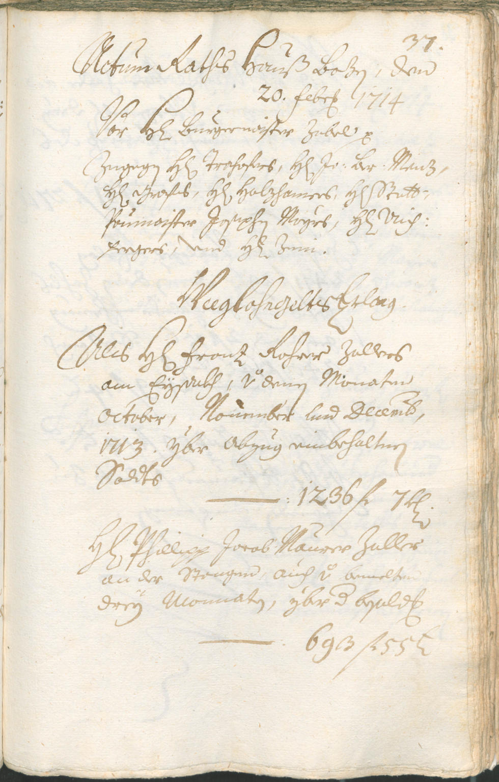 Stadtarchiv Bozen - BOhisto Ratsprotokoll 1714/17 