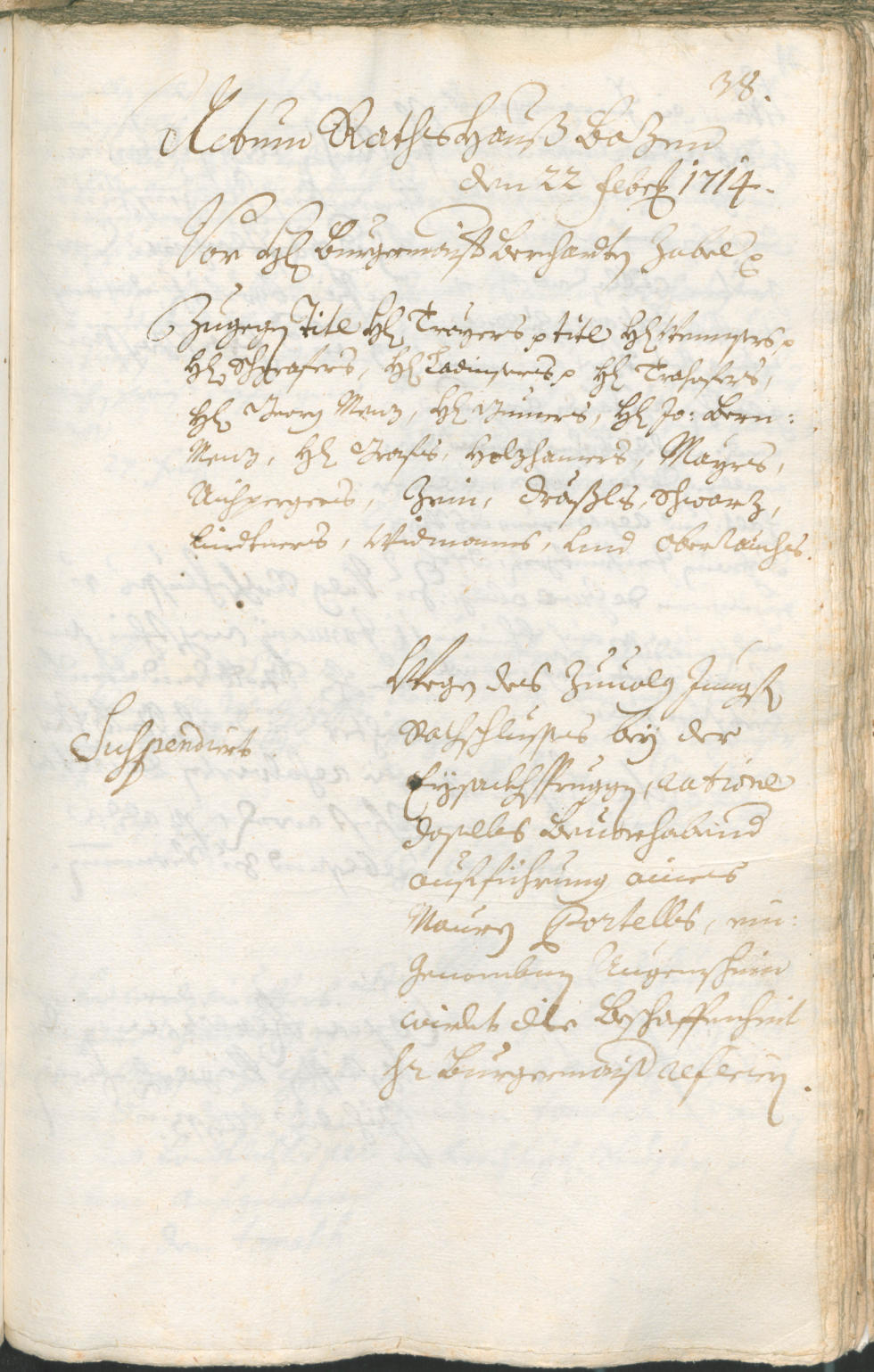 Civic Archives of Bozen-Bolzano - BOhisto Ratsprotokoll 1714/17 