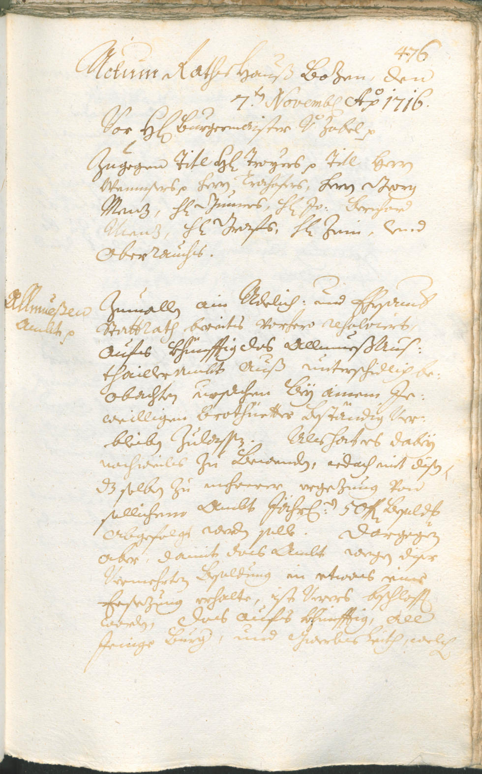 Civic Archives of Bozen-Bolzano - BOhisto Ratsprotokoll 1714/17 