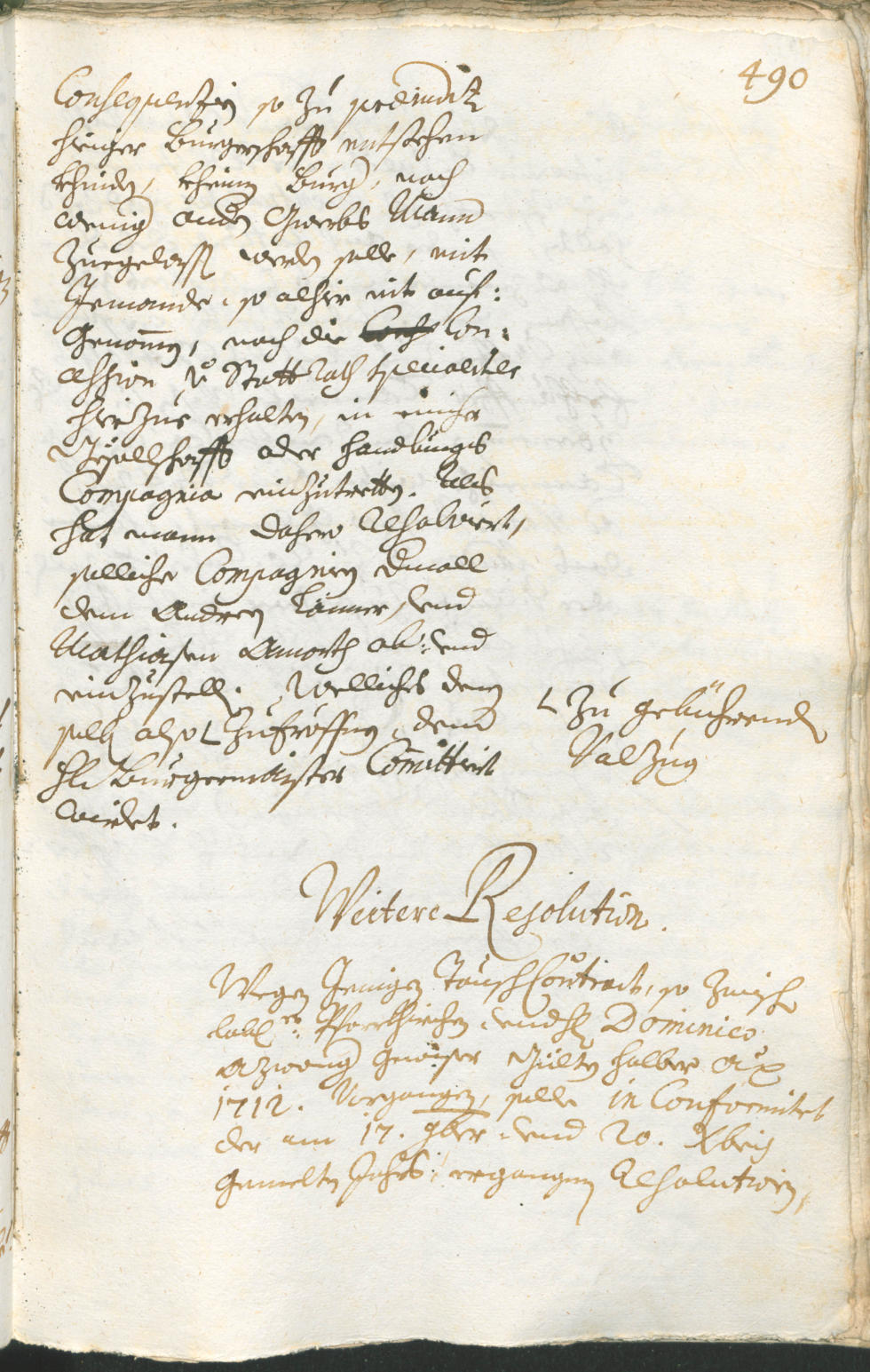 Stadtarchiv Bozen - BOhisto Ratsprotokoll 1714/17 