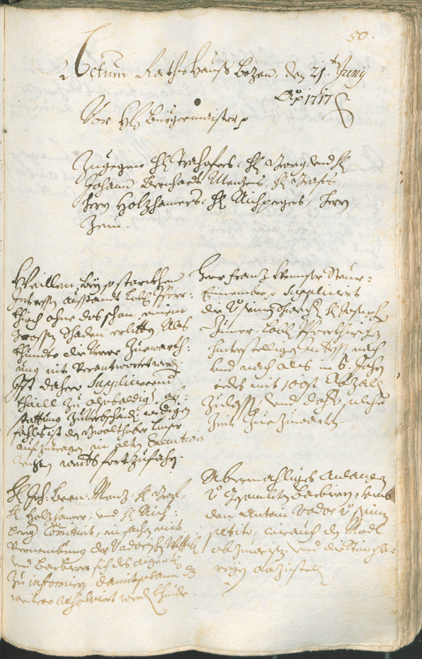 Civic Archives of Bozen-Bolzano - BOhisto Ratsprotokoll 1717/20 