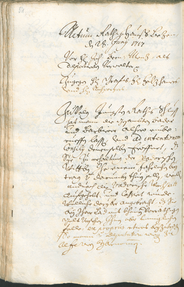 Civic Archives of Bozen-Bolzano - BOhisto Ratsprotokoll 1717/20 