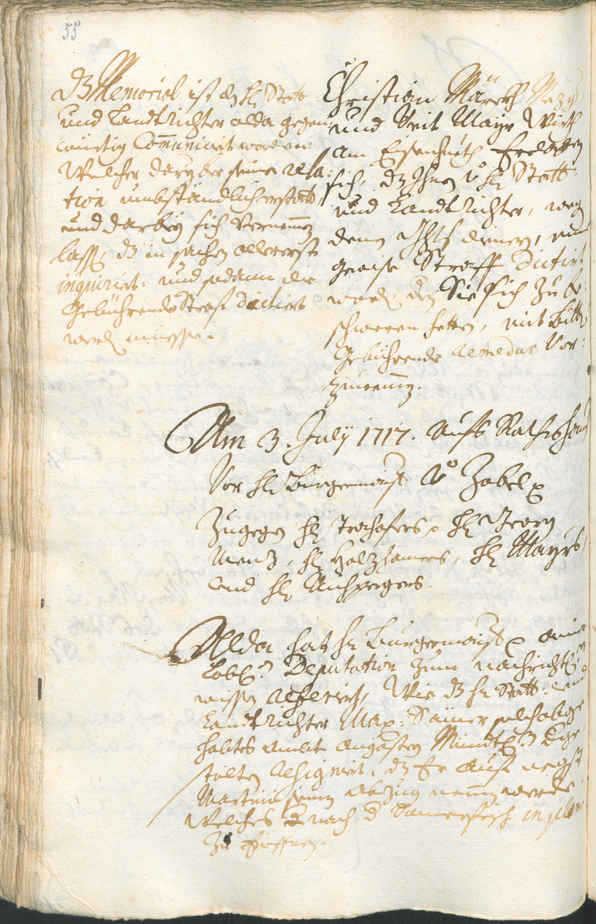 Stadtarchiv Bozen - BOhisto Ratsprotokoll 1717/20 