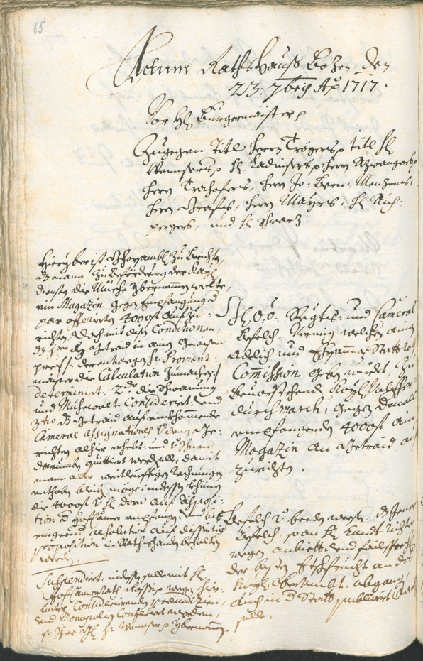 Civic Archives of Bozen-Bolzano - BOhisto Ratsprotokoll 1717/20 