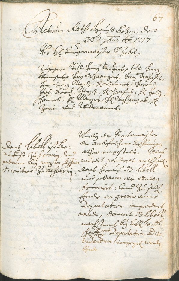 Civic Archives of Bozen-Bolzano - BOhisto Ratsprotokoll 1717/20 