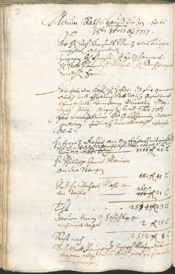 Civic Archives of Bozen-Bolzano - BOhisto Ratsprotokoll 1717/20 