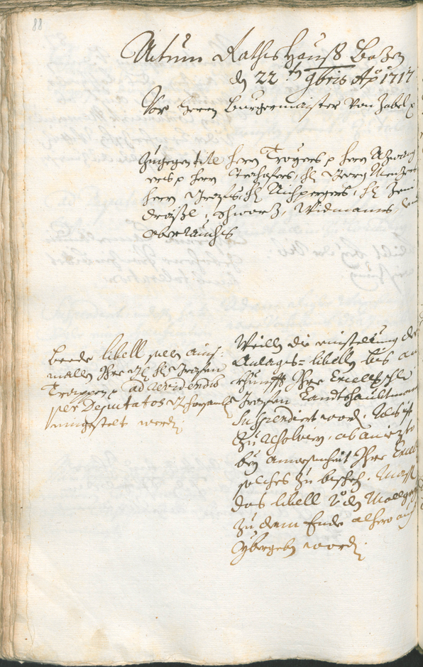 Archivio Storico della Città di Bolzano - BOhisto protocollo consiliare 1717/20 