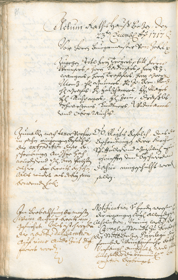 Civic Archives of Bozen-Bolzano - BOhisto Ratsprotokoll 1717/20 