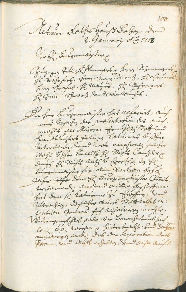 Civic Archives of Bozen-Bolzano - BOhisto Ratsprotokoll 1717/20 