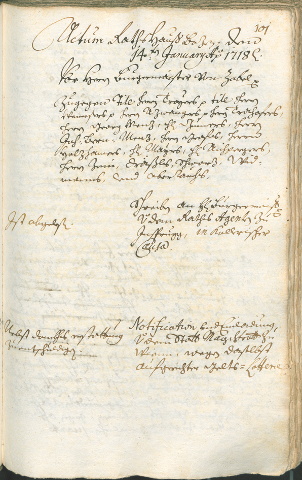 Stadtarchiv Bozen - BOhisto Ratsprotokoll 1717/20 